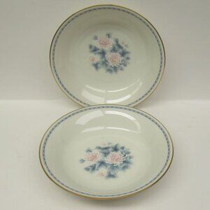 2 - Noritake China Japan NIGHTSONG NIGHT SONG 7 5/8 Inch Diameter Soup Bowls